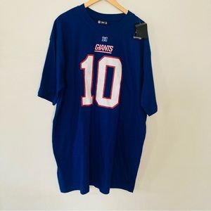 NFL XLT blue cotton Giants short sleeve shirt